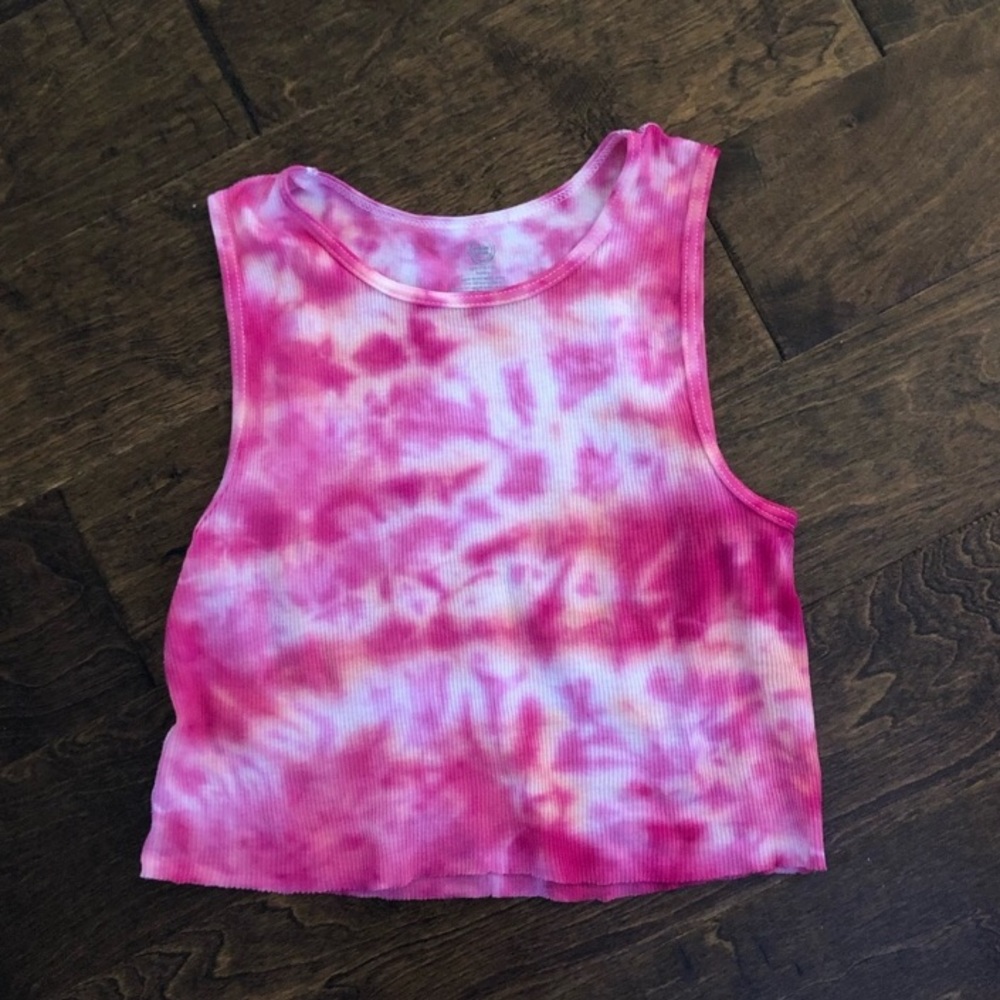 Pink Tie dye tank
